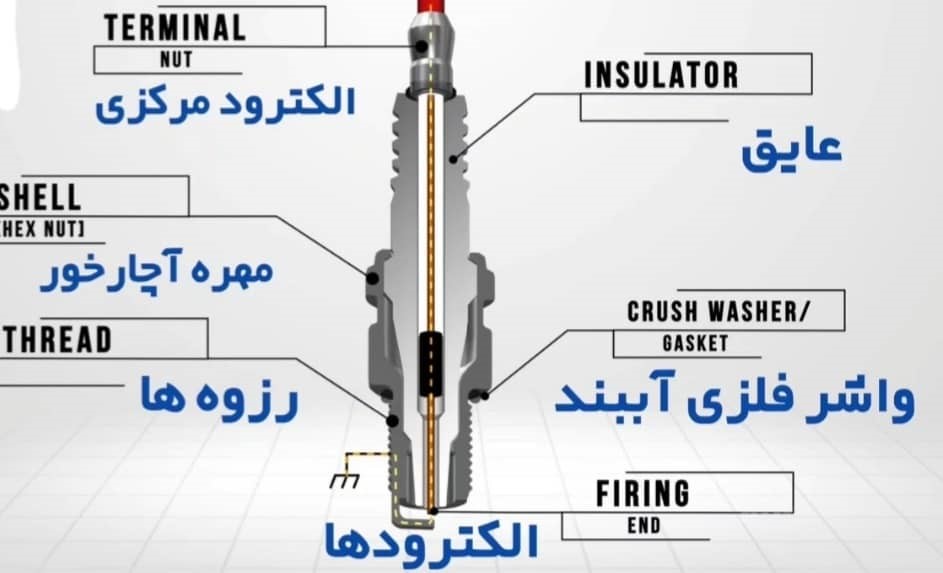شمع زبان موتور خودرو می باشد